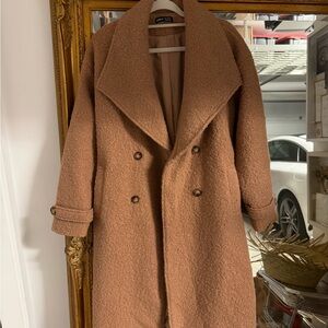 Stylish Double-Breasted Womens Trench Coat in Camel (S)